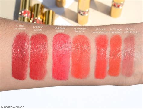 ysl rouge volupte shine 125|YSL rouge volupte shine swatches.